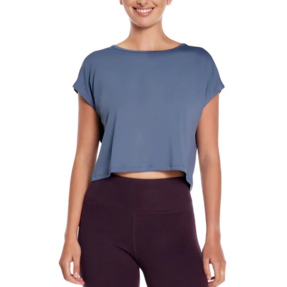 KYODAN WOMEN'S BLUE ARIA CREWNECK TOP (PETITE SMALL) STYLISH & COMFORTABLE - Picture 9 of 10